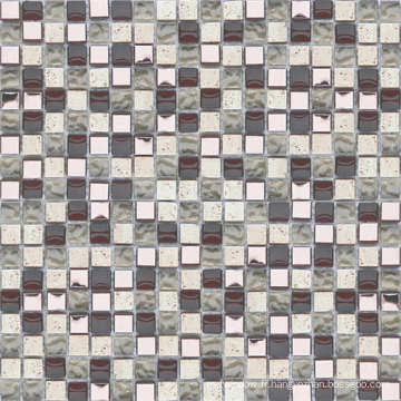 Mosaïque en marbre noir et blanc